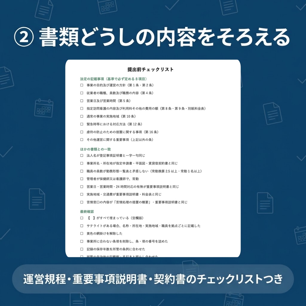 【訪問看護】運営規程・重要事項説明書・利用契約書セット|Word記入例つき|カスハラ防止のお願い・苦情処理の措置の概要も