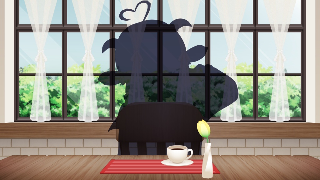 【無料版あり!】雑談配信向け カフェ背景【配信画面用背景】
