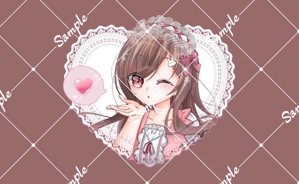 ロリータアクキーちゅ*70×70mm