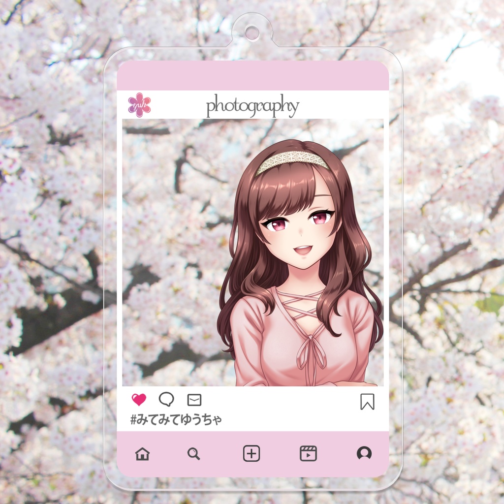 SNS風アクリルキーホルダー(お正月Ver) 70×70mm