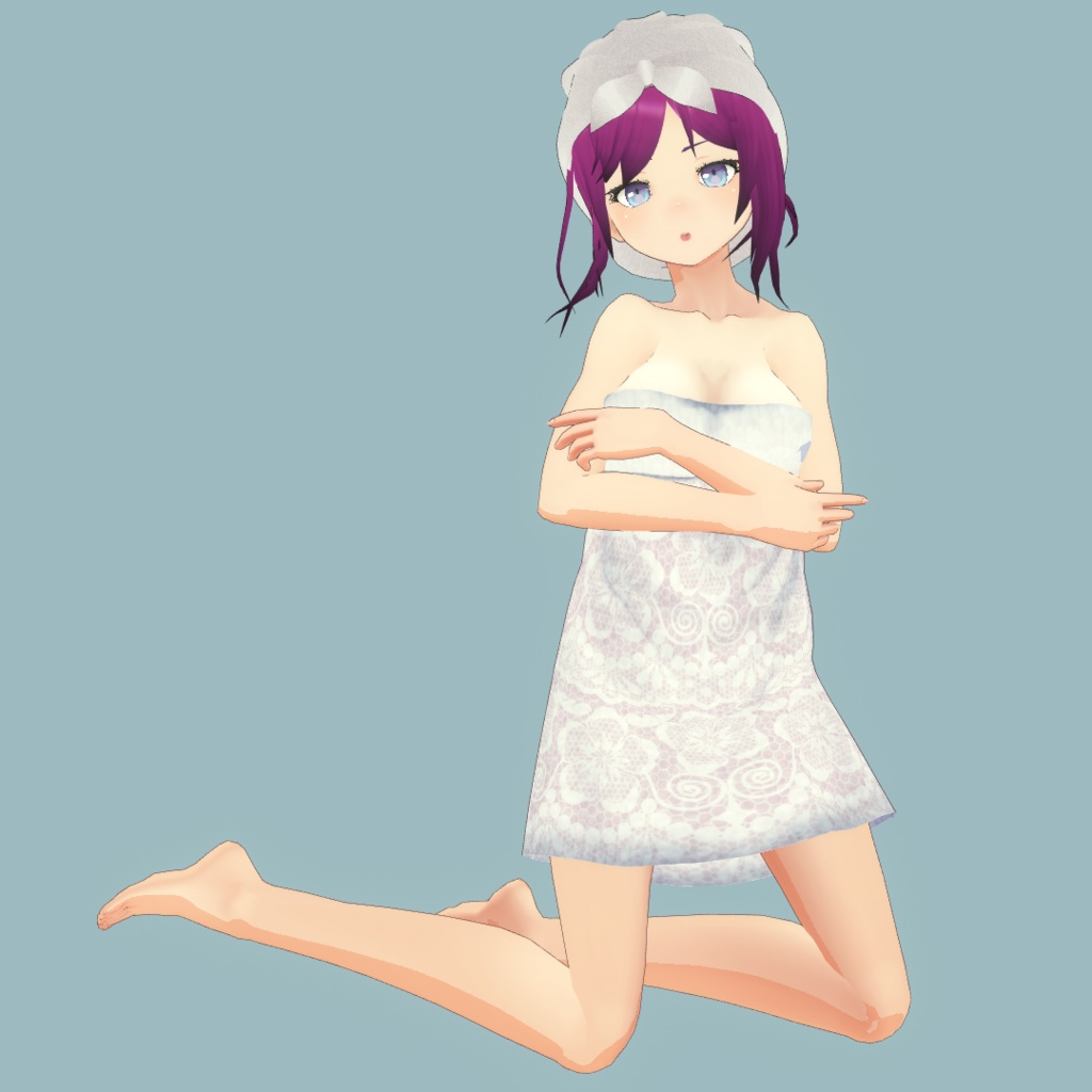 【VRoid】温泉・お風呂用バスタオル【無料】