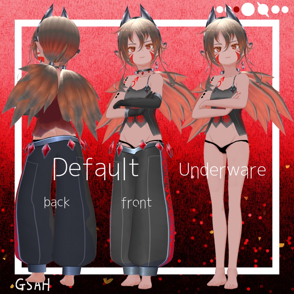【VRoid製3Dモデル】Holst:Mars【VRM】