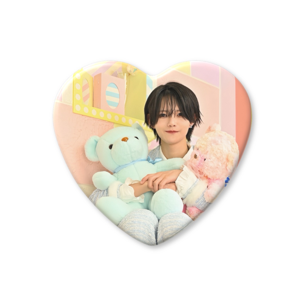 ハート缶バッチ【いずみ】