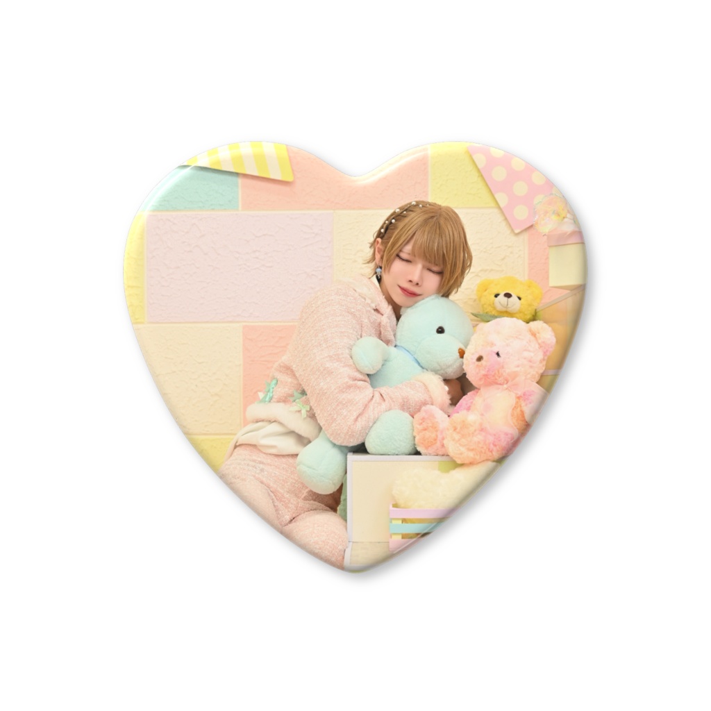 ハート型缶バッジ【しょーた】