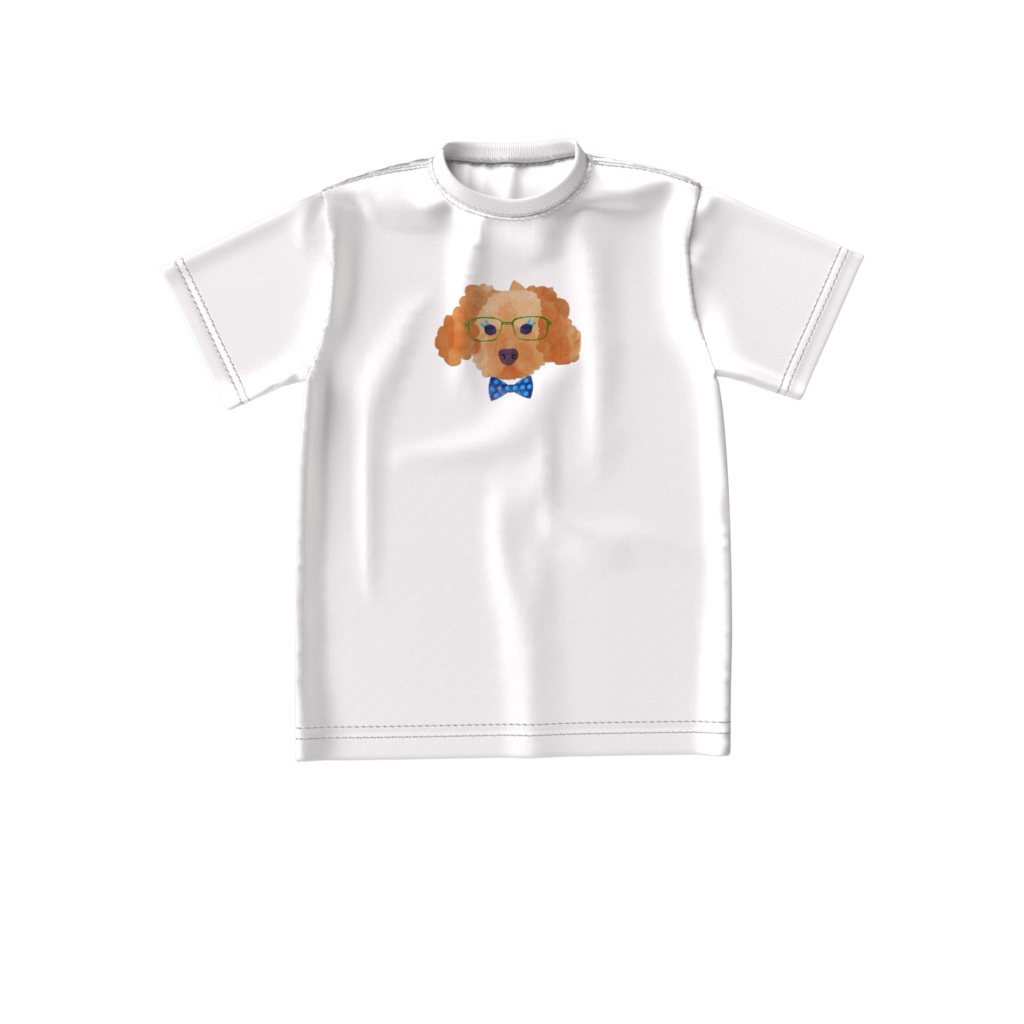 chouchou de animal ドッグシリーズ トイプードル ビッグT(ホワイト)