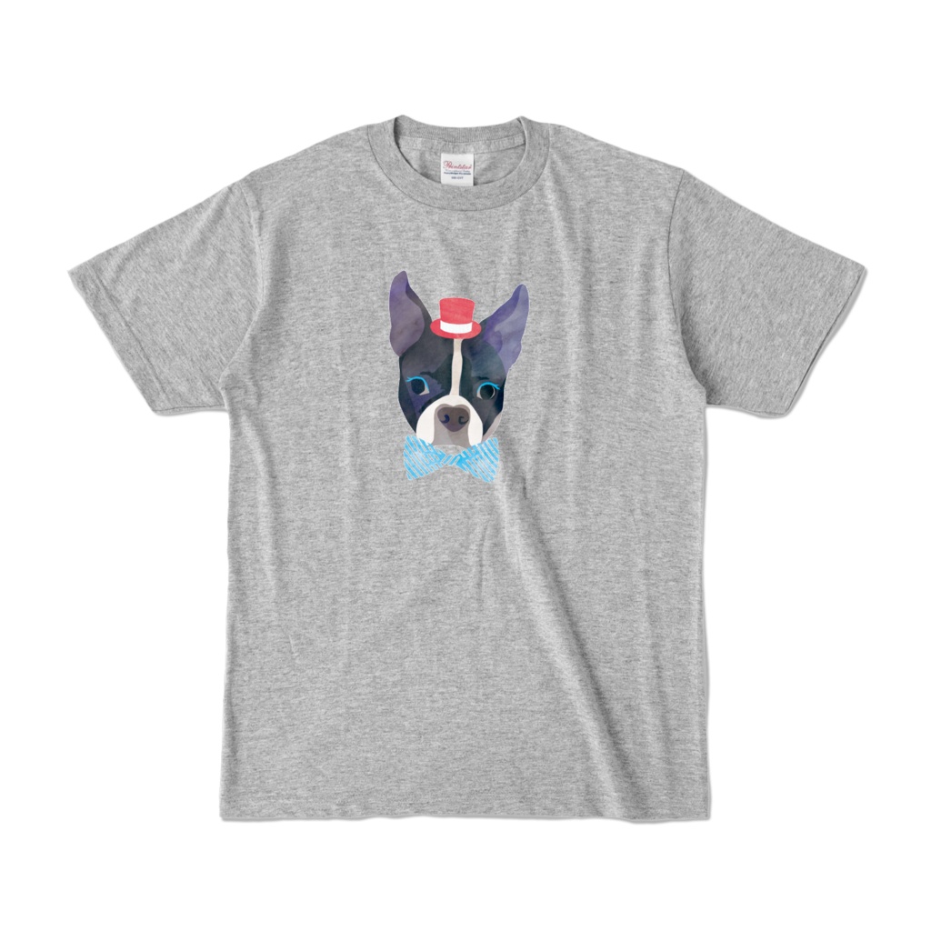 chouchou de animal ドッグシリーズ フレブル Tシャツ(ライトグレー)