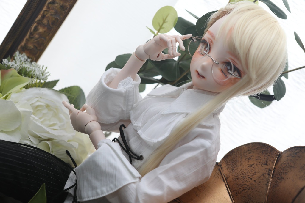 【ddh-09】カスタムヘッド【手書きアイ&カボションアイ付き】