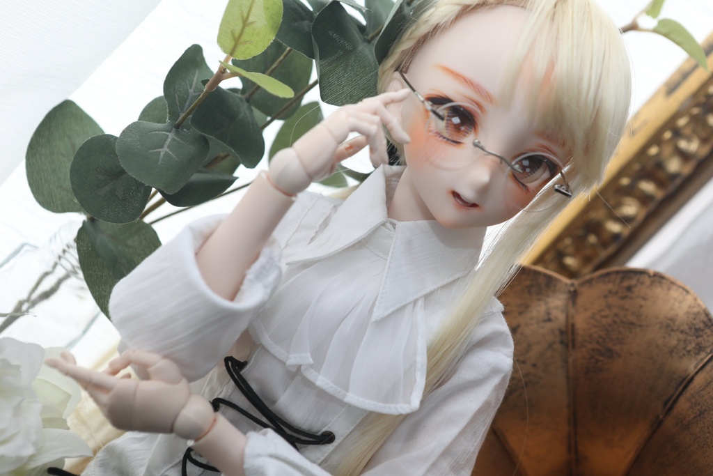 【ddh-09】カスタムヘッド【手書きアイ&カボションアイ付き】