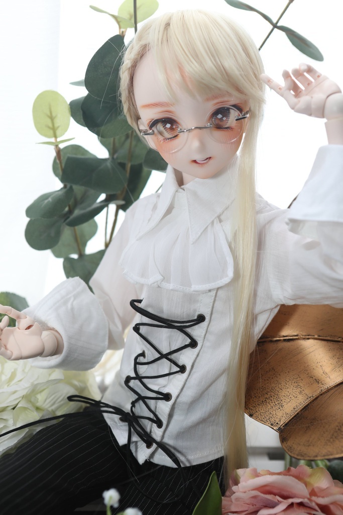 【ddh-09】カスタムヘッド【手書きアイ&カボションアイ付き】