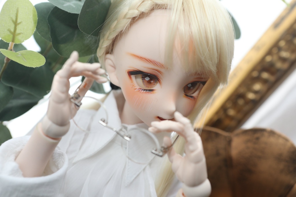 【ddh-09】カスタムヘッド【手書きアイ&カボションアイ付き】