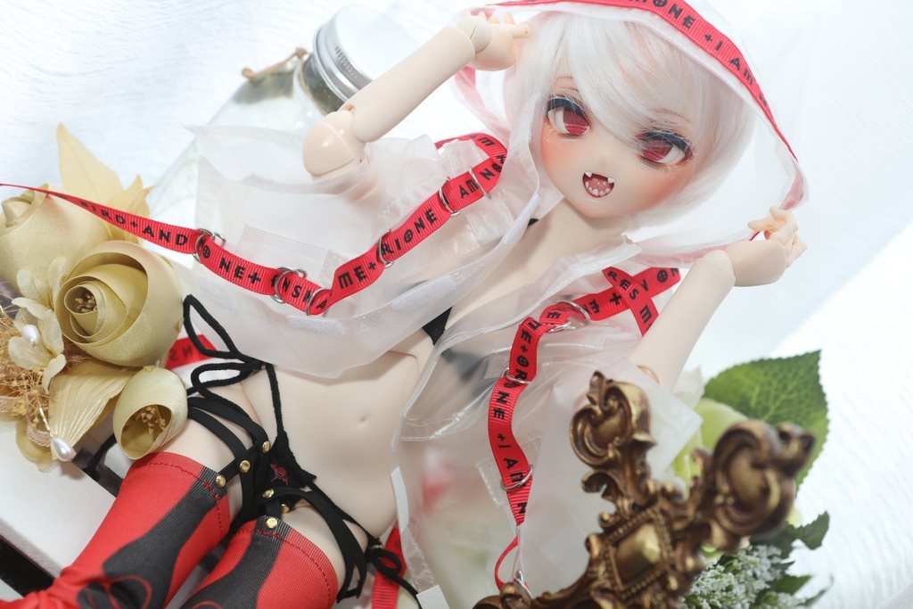 【ddh-10sw】ソフビ盛り開口カスタムヘッド【手描きアイ付き】