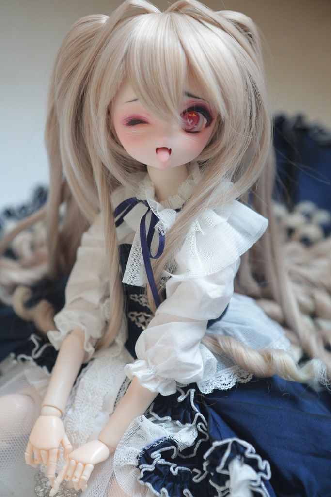 【ddh-27sw】開口ソフビ盛りカスタムヘッド【手書きアイ+カボションアイ付き】