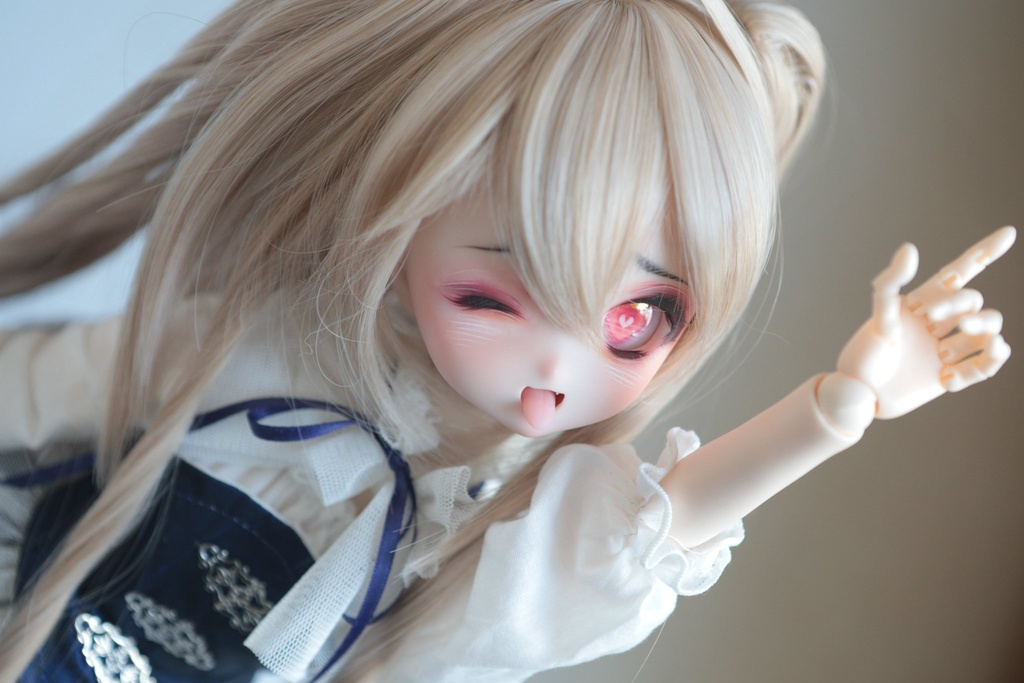 【ddh-27sw】開口ソフビ盛りカスタムヘッド【手書きアイ+カボションアイ付き】