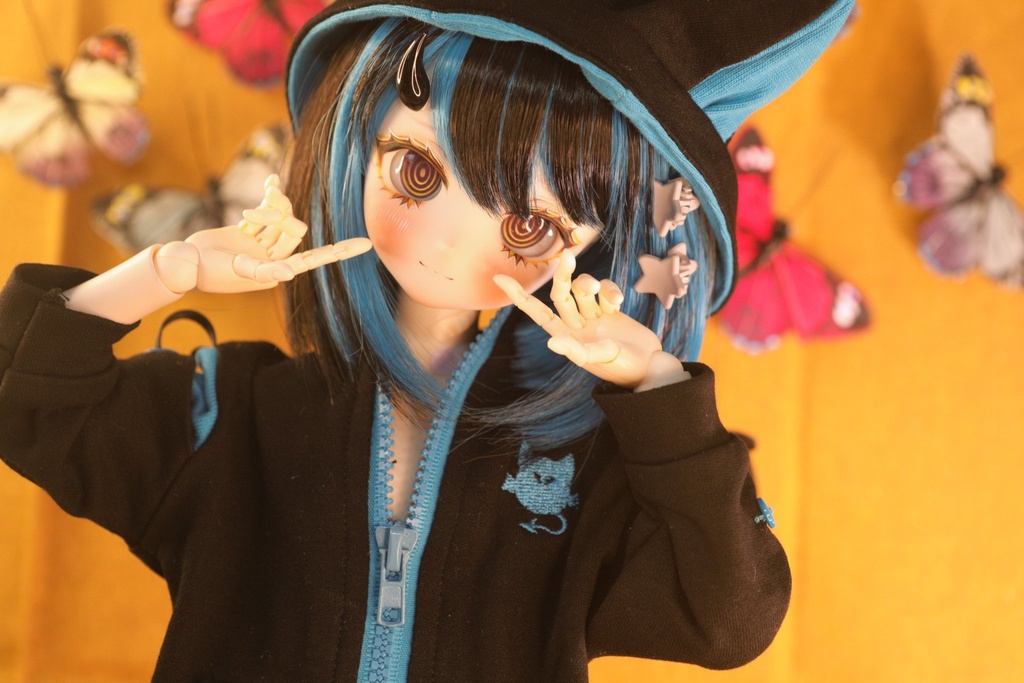 【ddh-28sw】カスタムヘッド【カボションアイ2種付属】※一点物です