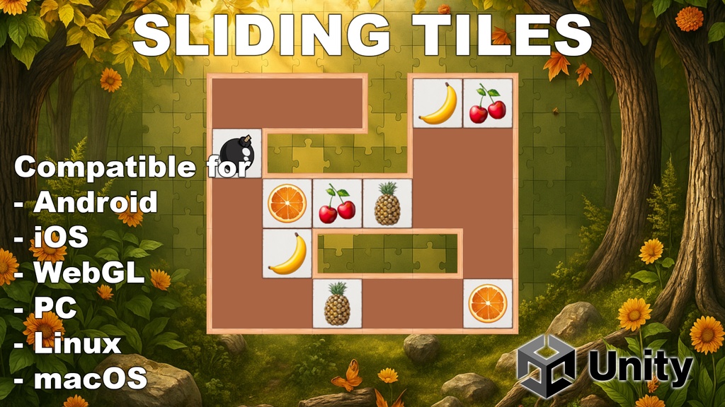 Sliding Tiles - Unity Logic Puzzle Game