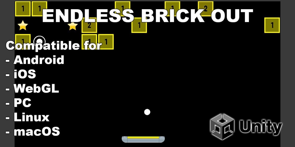Endless Brick Out - Unity Arcade Game