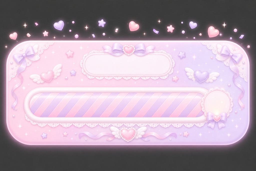 ゆめかわゴールバー for OBS(多目標・耐久タイマー対応/置くだけHTMLウィジェット)