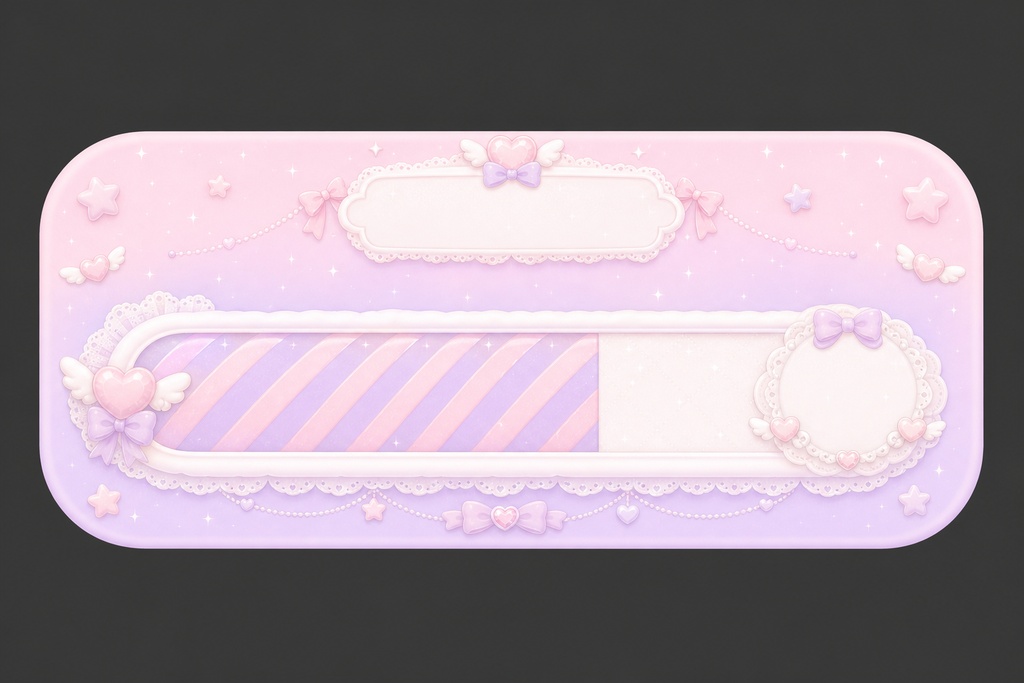 ゆめかわゴールバー for OBS(多目標・耐久タイマー対応/置くだけHTMLウィジェット)