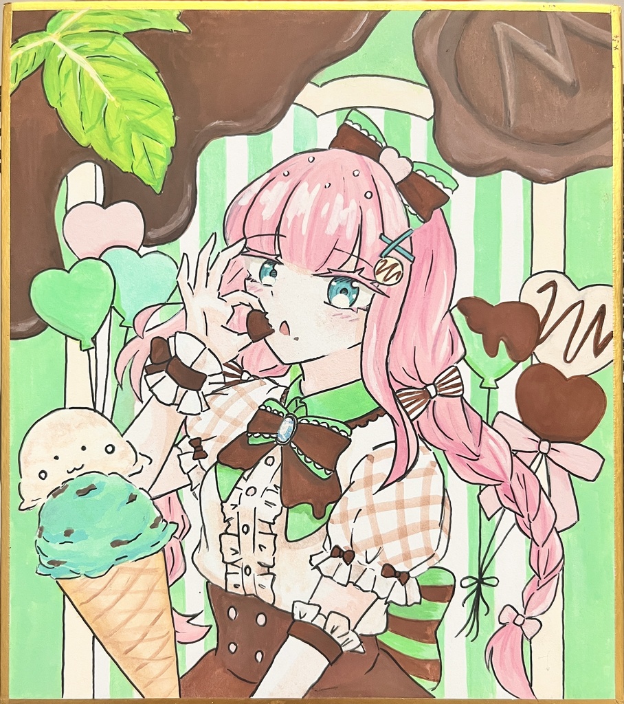 『ちょこみんと』直筆色紙