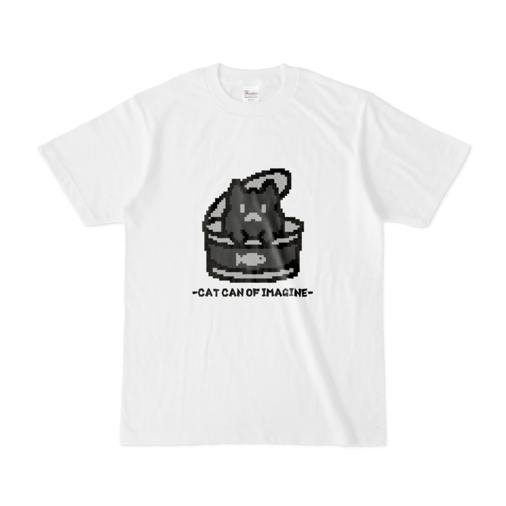 空想上のねこ缶　Tシャツ（ホワイト）