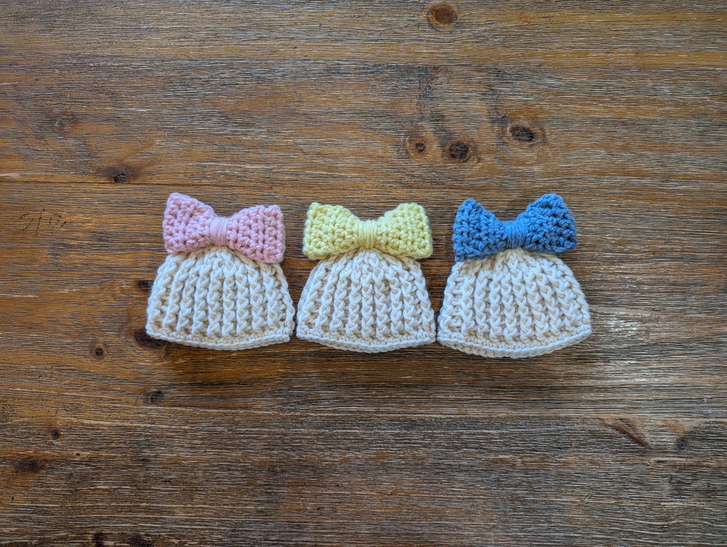 おおきなリボンのニット帽