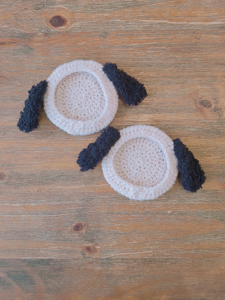 ふわふわたれ耳わんちゃんベレー帽