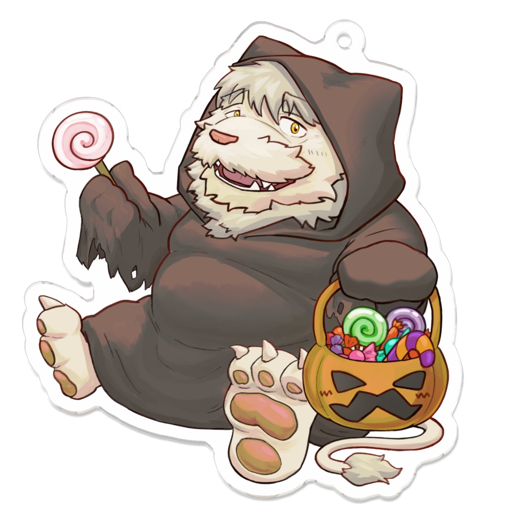 ハロウィントト爺アクキーverお化け