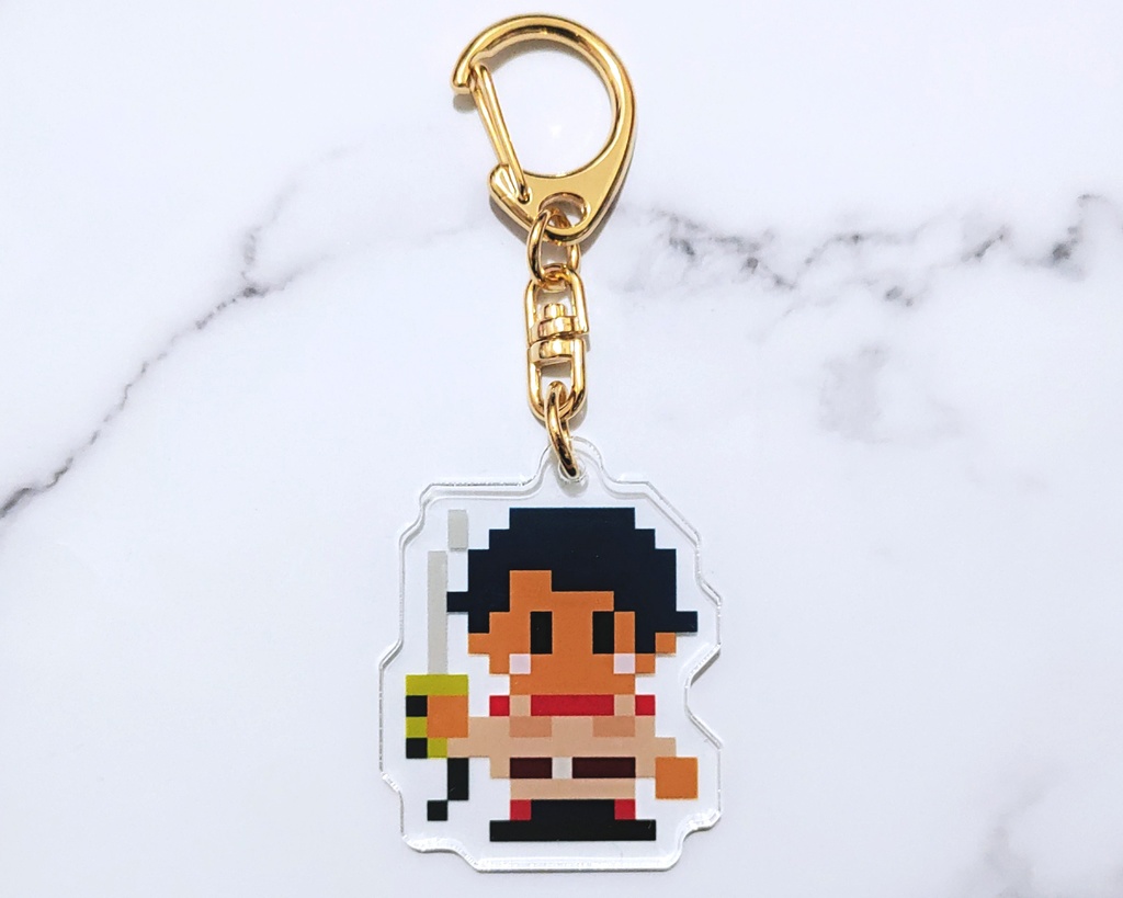 鯉登少尉ドット絵アクリルキーホルダー