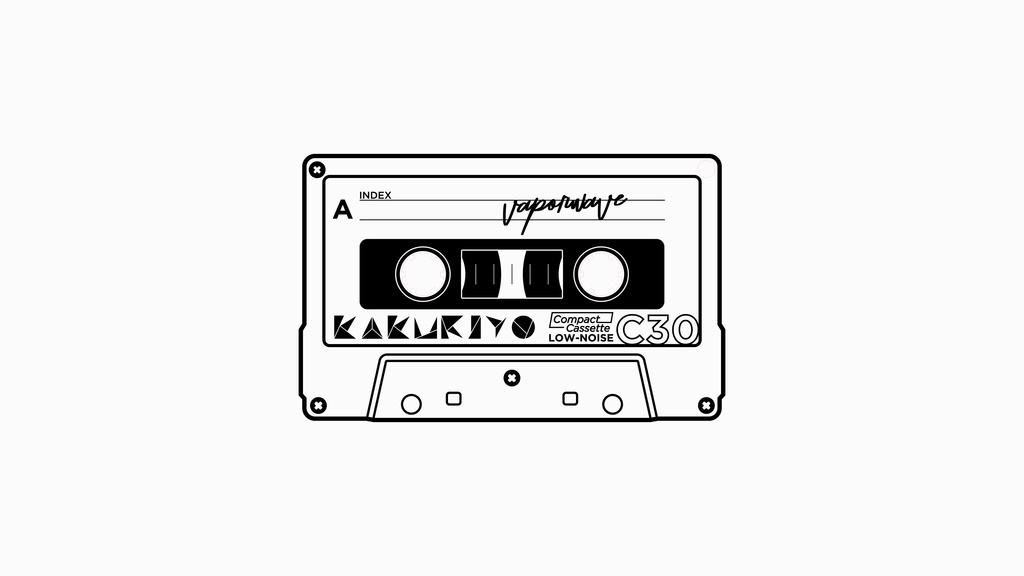 Vaperwaves acrylic keychain fluorescent pink