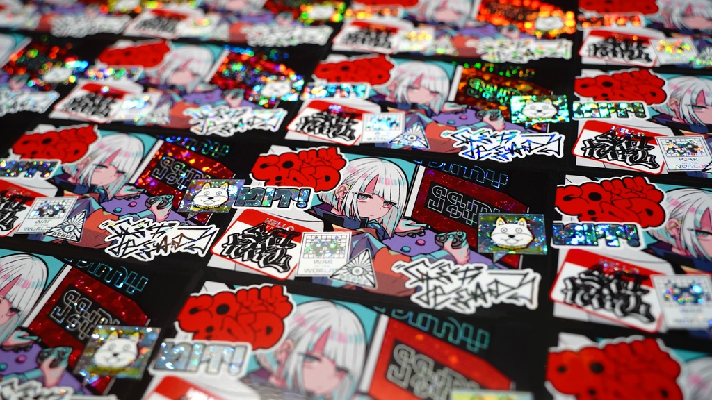 arcade! hologram sticker