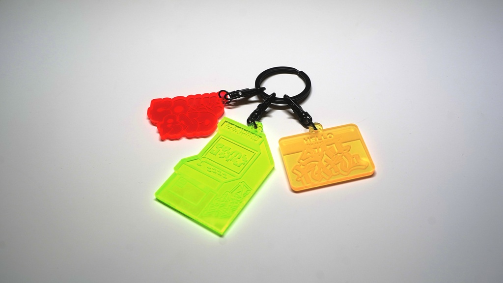 arcade! "combo!" key chain