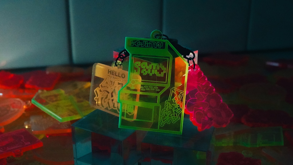 arcade! "combo!" key chain