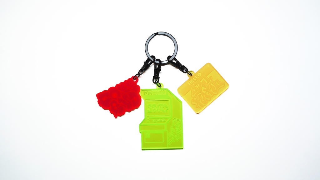 arcade! "combo!" key chain
