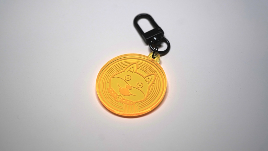 arcade! "cyber kerberos coin" keyring