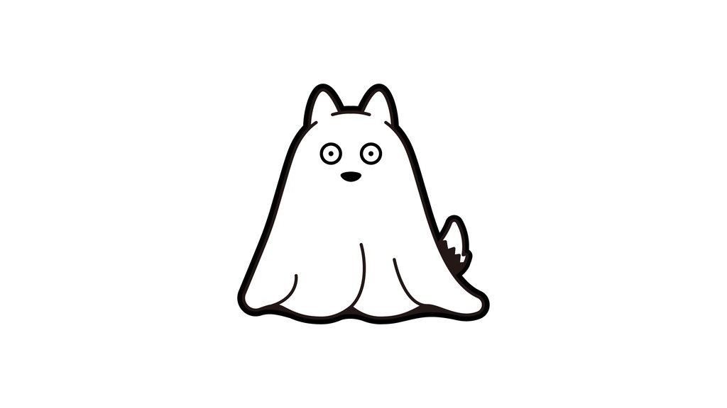 ghost dog sticker