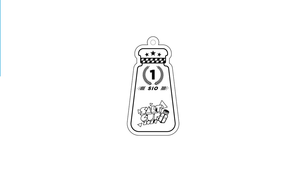SALTCUP! Trophy Acryl Keyring DX