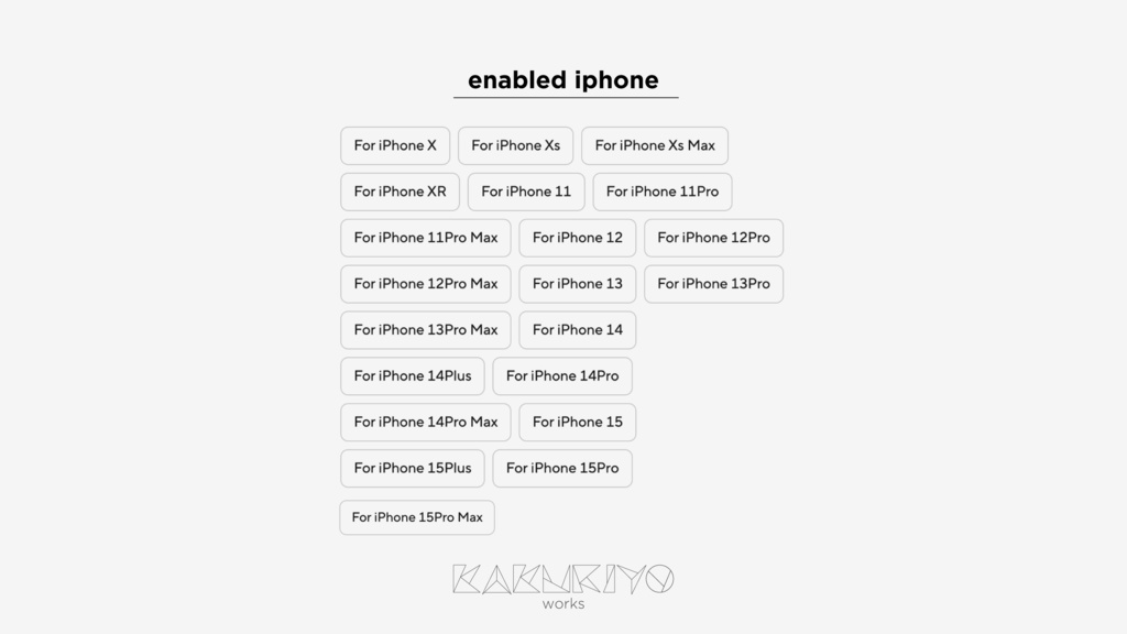 【受注生産】KAKURIYO custom case