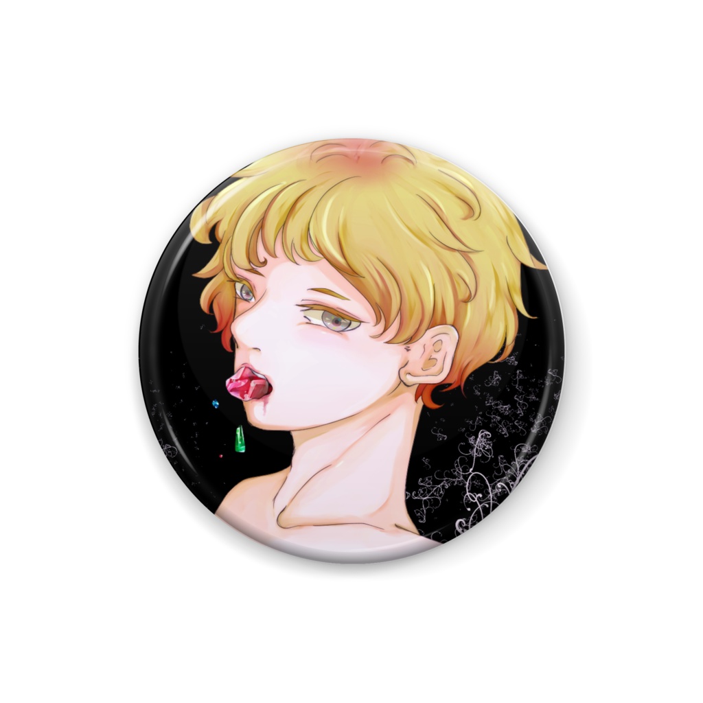 缶バッチ（宝石喰いの少年）