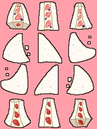 フリーアイコン　フルーツサンド