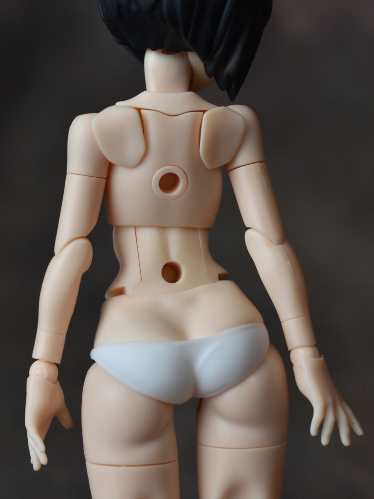 メガミデバイス バスタードール ガンナー用ボディパーツ A Aタイプ(ホワイト)プラス ミリタリースカート+ショートボブ