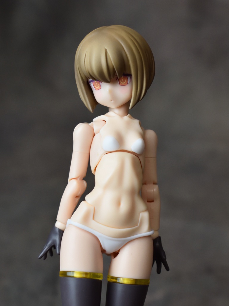 メガミデバイス PUNI☆MOFU用ボディパーツ AA (ホワイト)プラス ミリタリースカート+ショートボブ