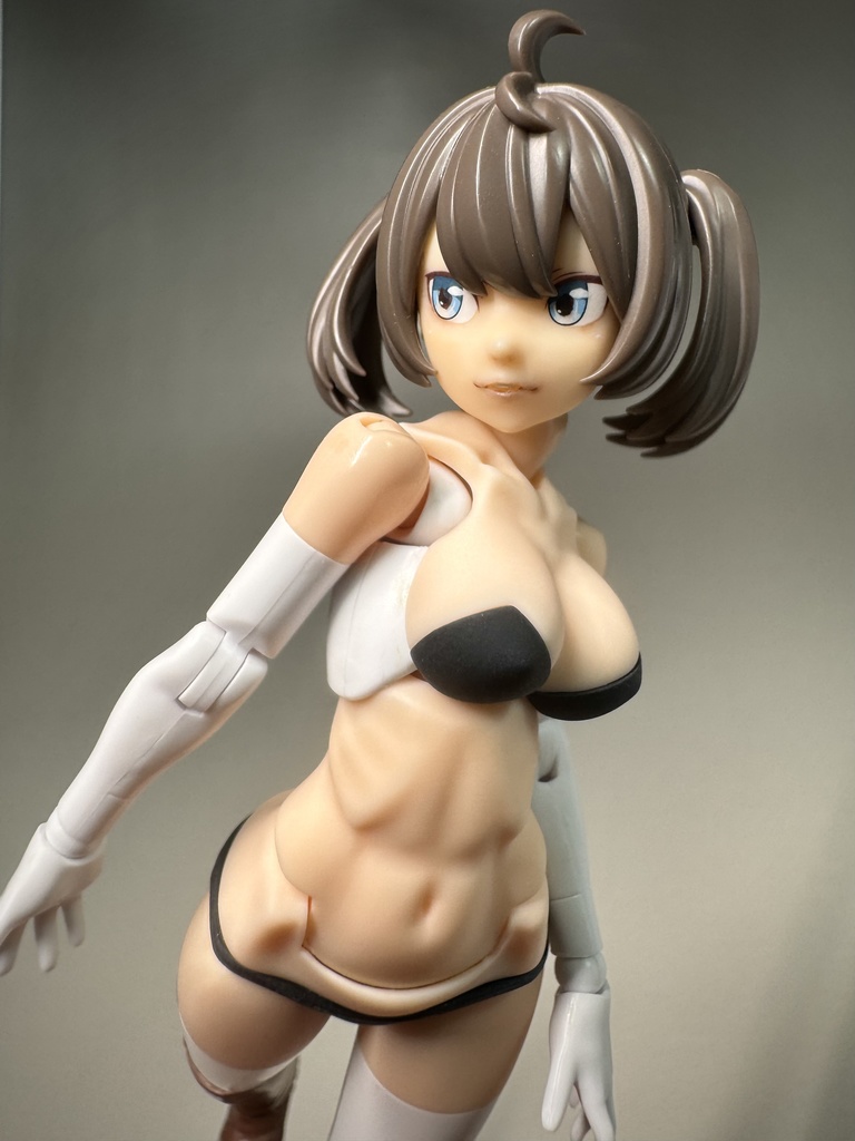 メガミデバイス バスタードール用ボディパーツ C(ブラック) ◆プラス ミリタリースカート+ショートボブ