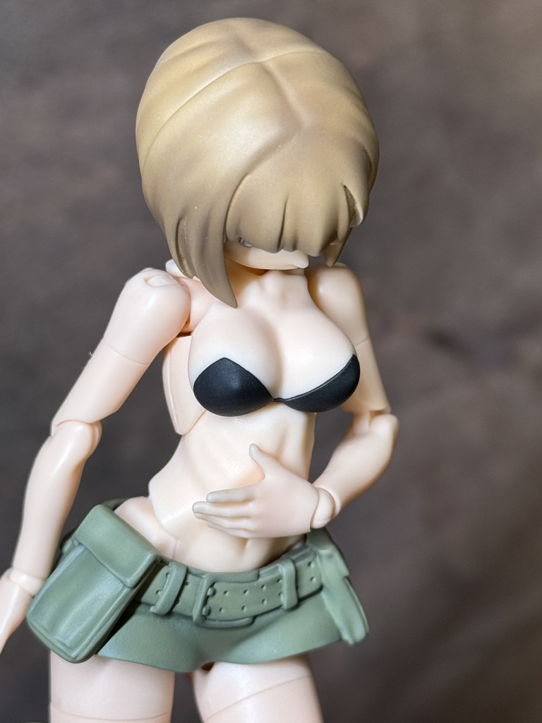 メガミデバイス バスタードール用ボディパーツ C(ブラック) ◆プラス ミリタリースカート+ショートボブ