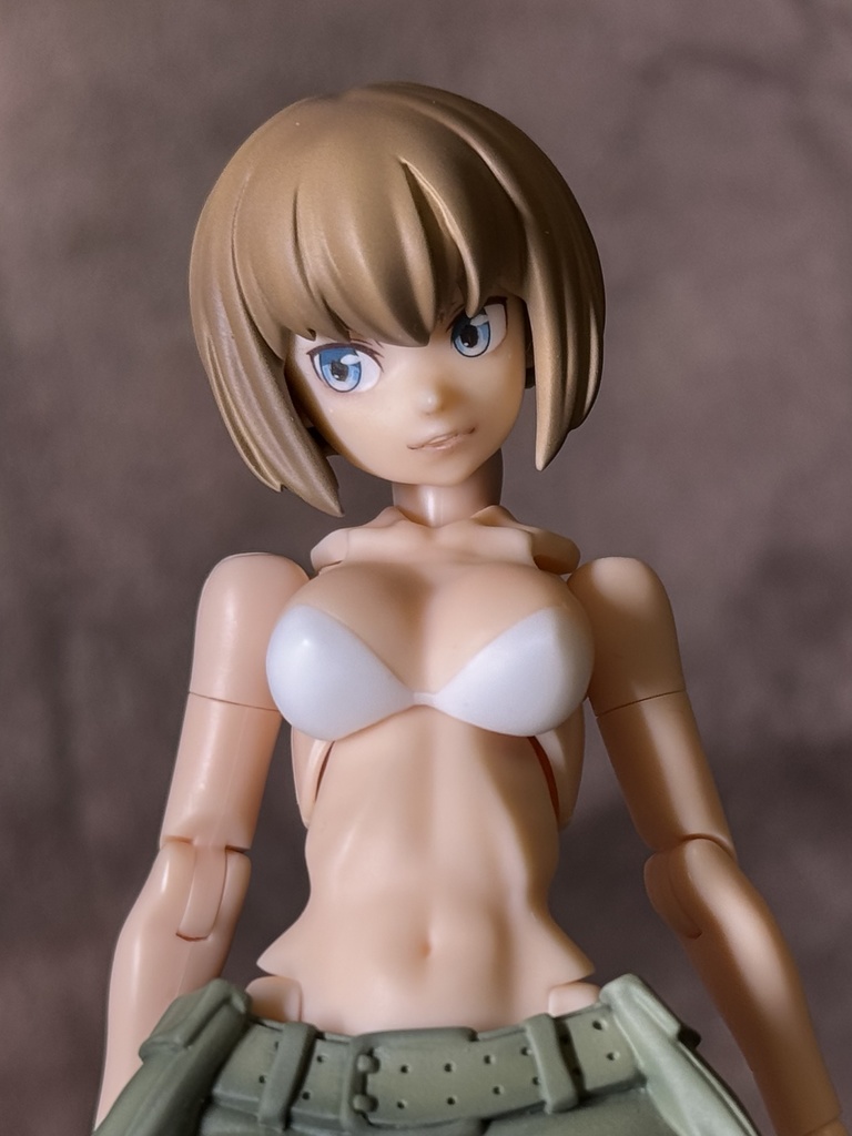 メガミデバイス バスタードール用ボディパーツ C(ホワイト) ◆プラス ミリタリースカート+ショートボブ