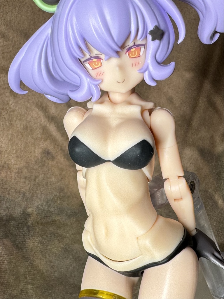 メガミデバイス PUNI☆MOFU用ボディパーツ C (ブラック)プラス ミリタリースカート+ショートボブ