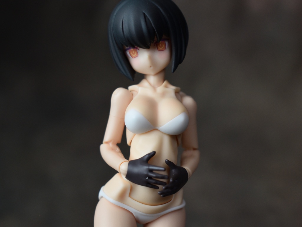 メガミデバイス PUNI☆MOFU用ボディパーツ C (ホワイト)プラス ミリタリースカート+ショートボブ