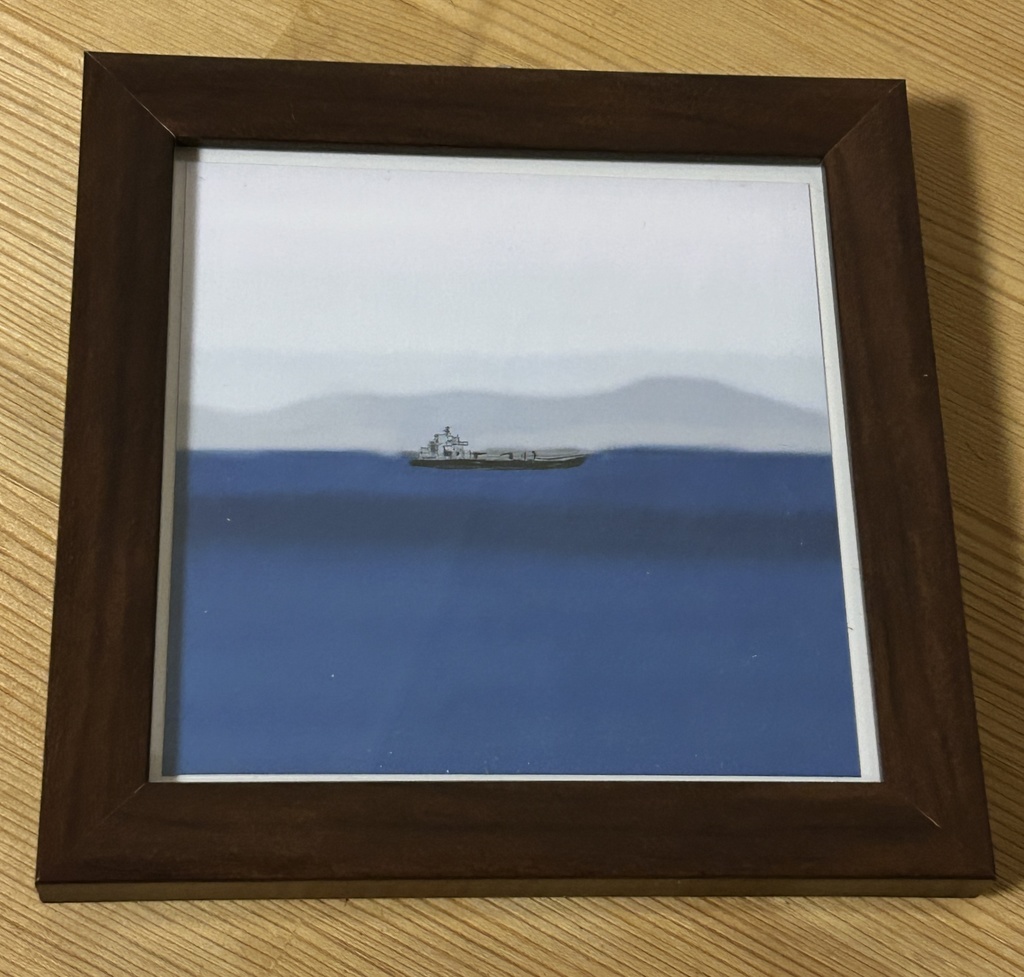 額装イラストジークレー３部作空街海BGl083