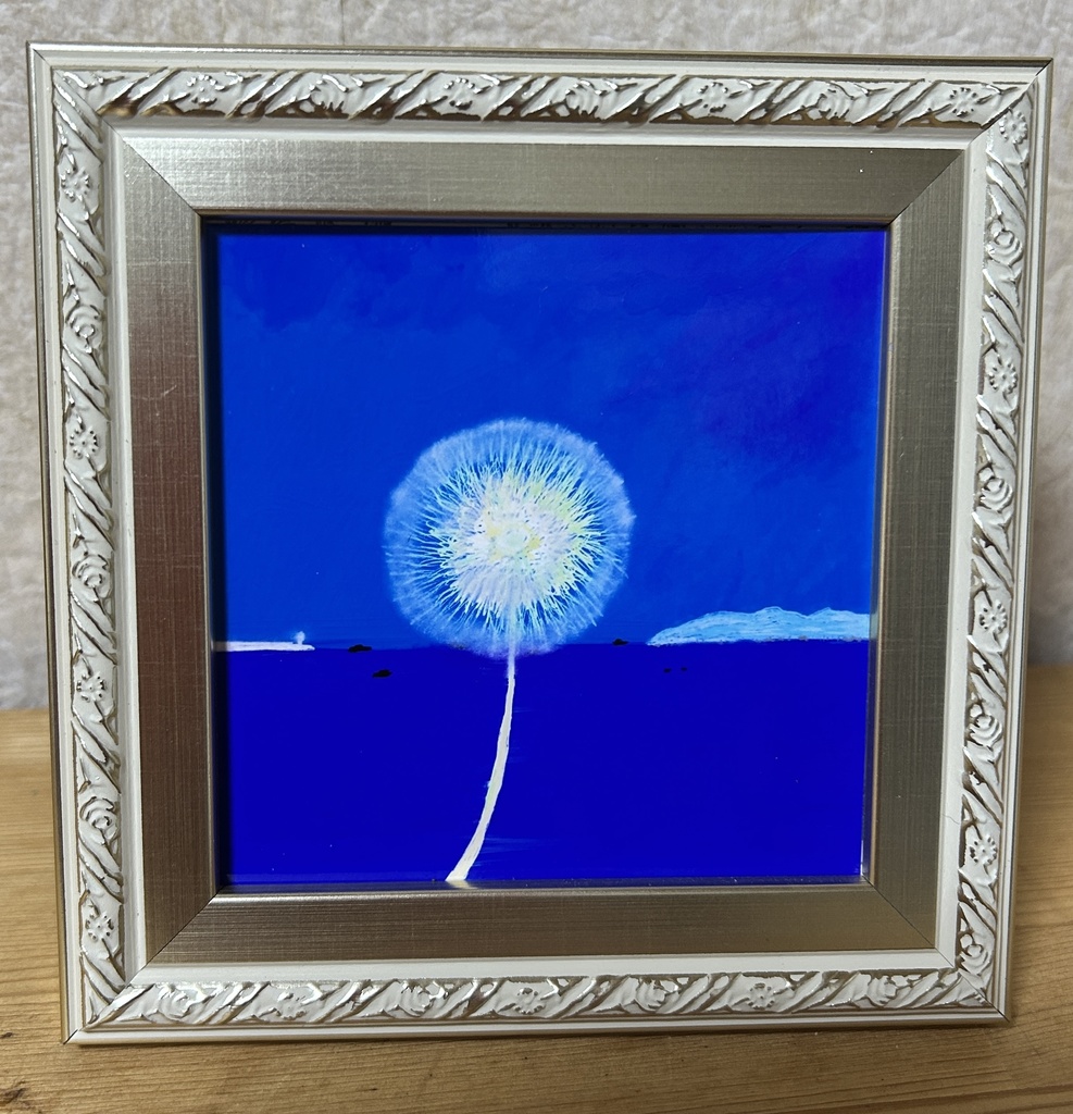 額装ジークレー10角BLUE３部作空丘海BGl084