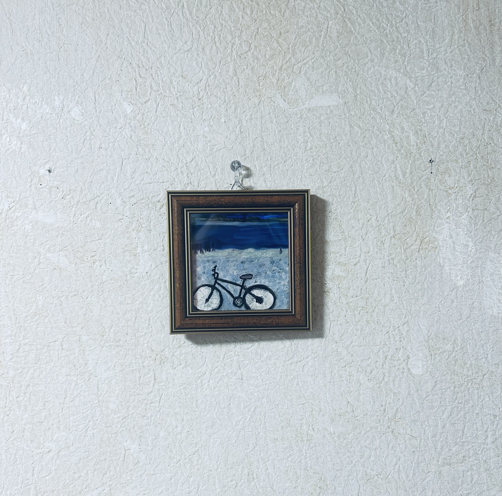 海辺の自転車BGu089