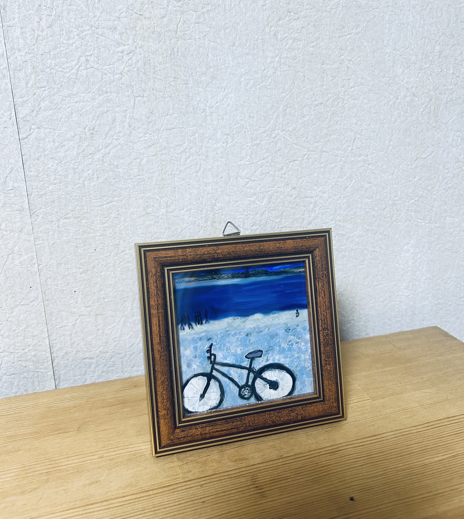 海辺の自転車BGu089